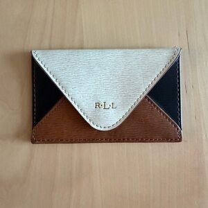 Lauren by Ralph Lauren Tri-Color Card Holder